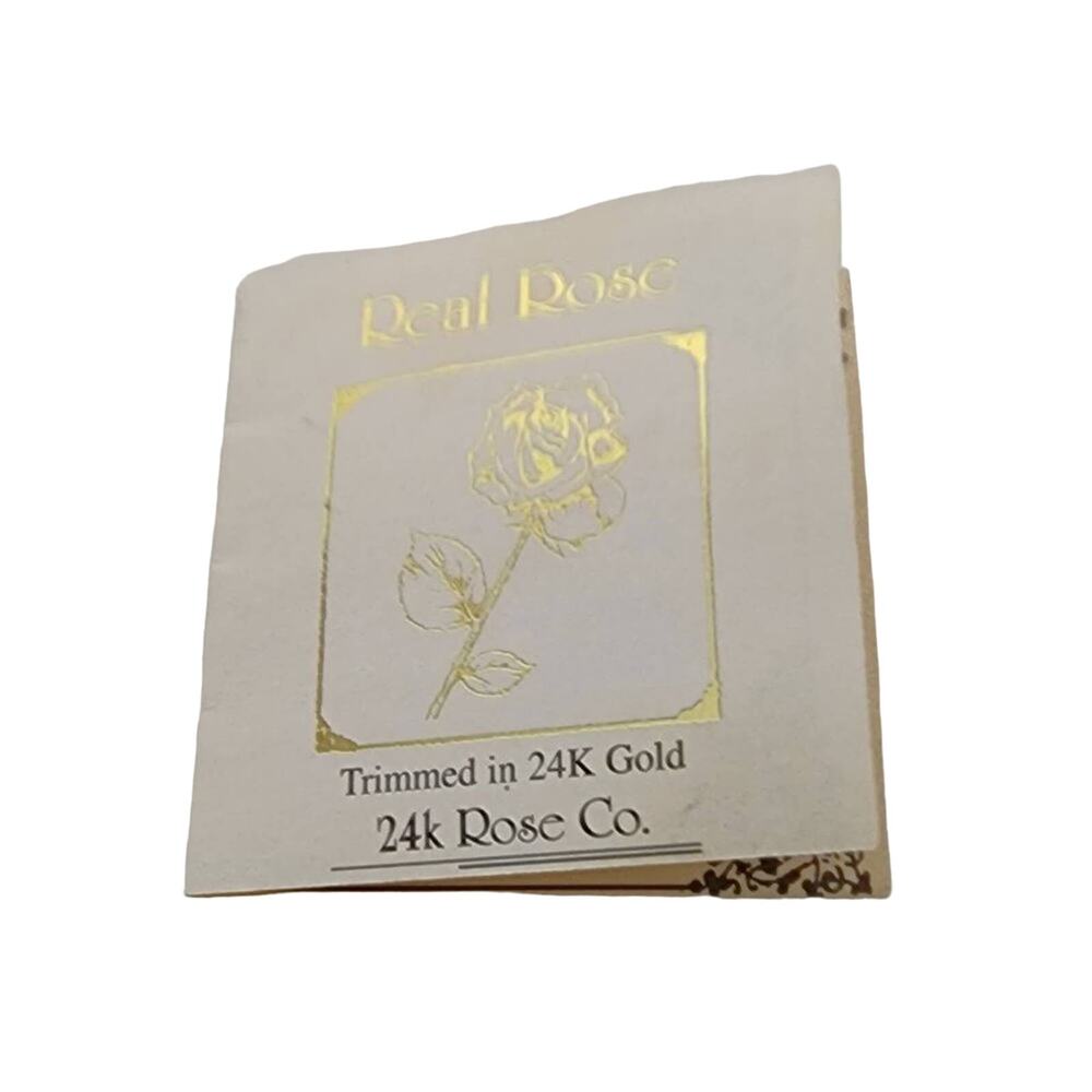 Forever Rose 24K Gold Plated Timeless Handcrafted Single Red Rose - Picture 4 of 8